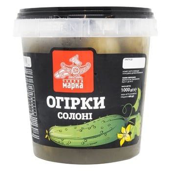 Огірки солоні відро 1кг